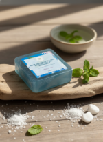 Deep Aqua Blue Sea Mint Soap - Image 5